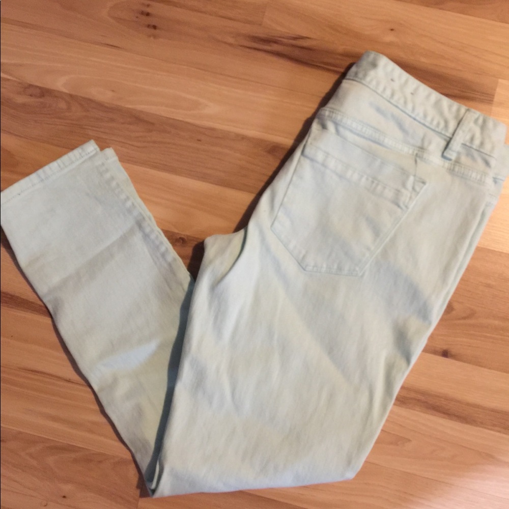 Mint skinny jeans